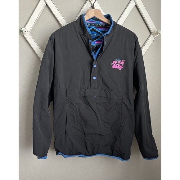 Chubbies Men’s L Reversible 1/2 Zip Fleece Jacket Southwestern/Aztec - Picture 3 of 14